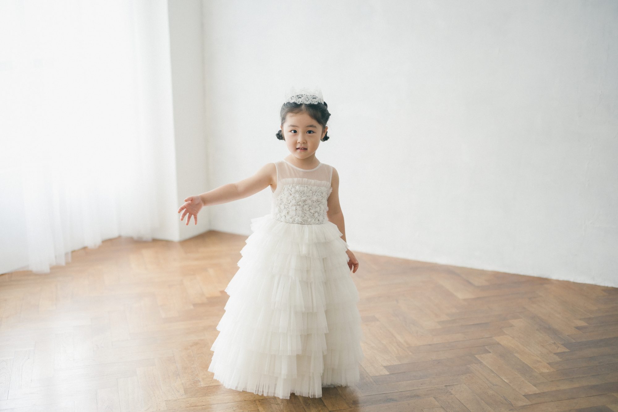 〈dollcake〉White tulle dress