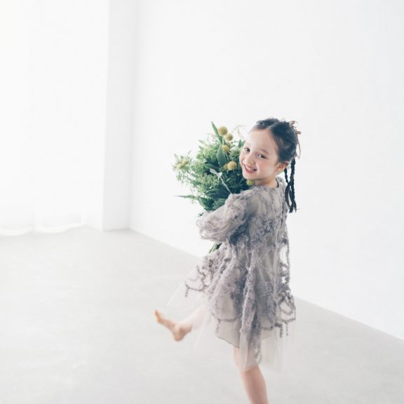Gray frill dress