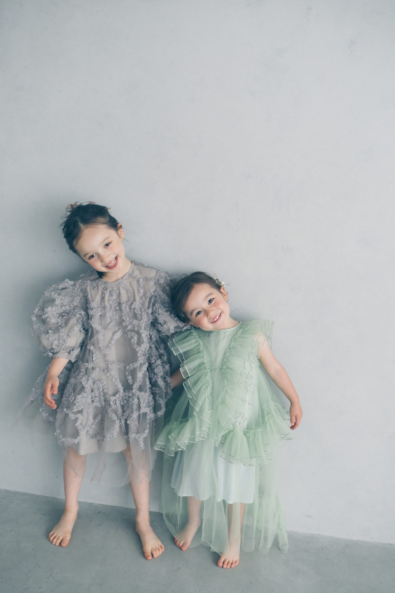 Green tulle dress