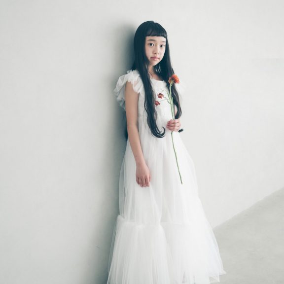 White tulle dress
