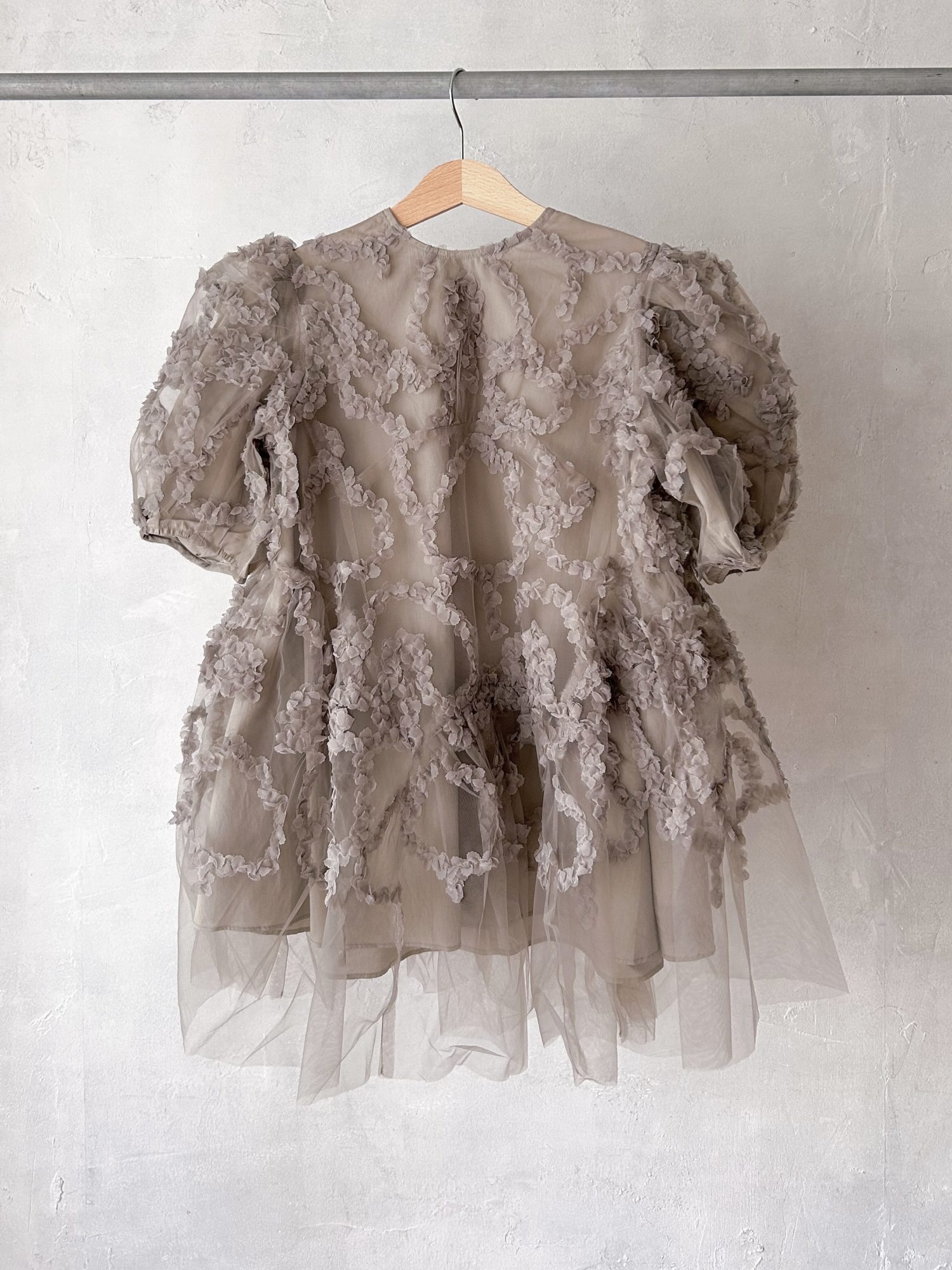 Gray frill dress