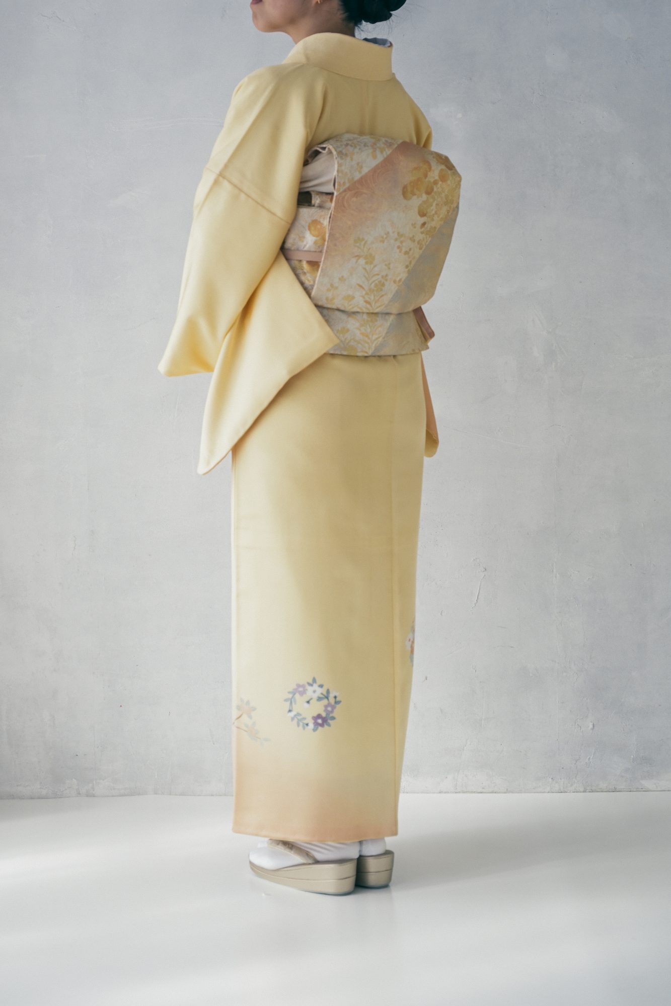 大人着物 02イエロー ／身長155〜165cm