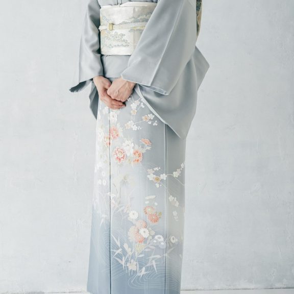 大人着物 01グレー ／ 身長155〜165cm