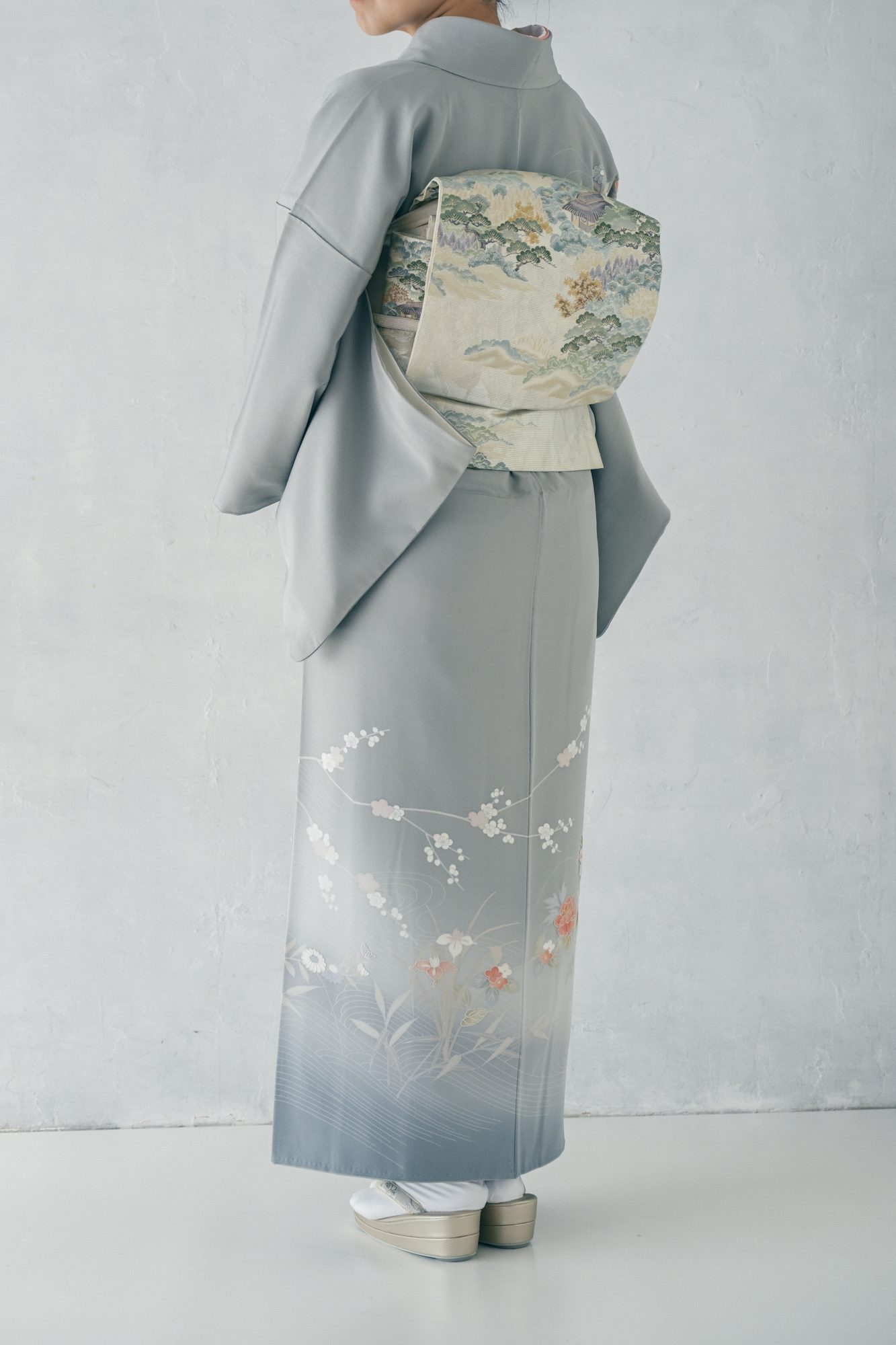 大人着物 01グレー ／ 身長155〜165cm