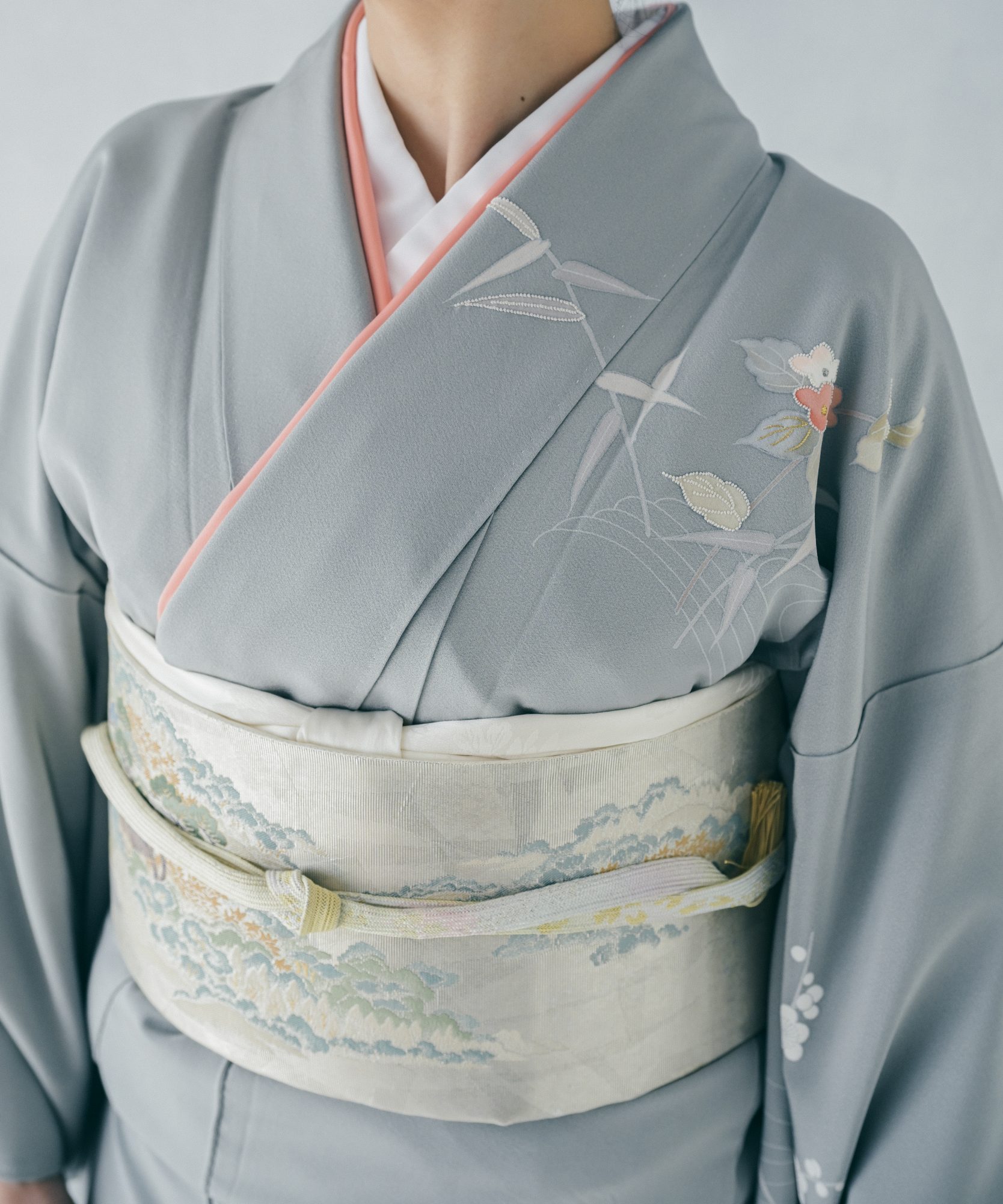 大人着物 01グレー ／ 身長155〜165cm