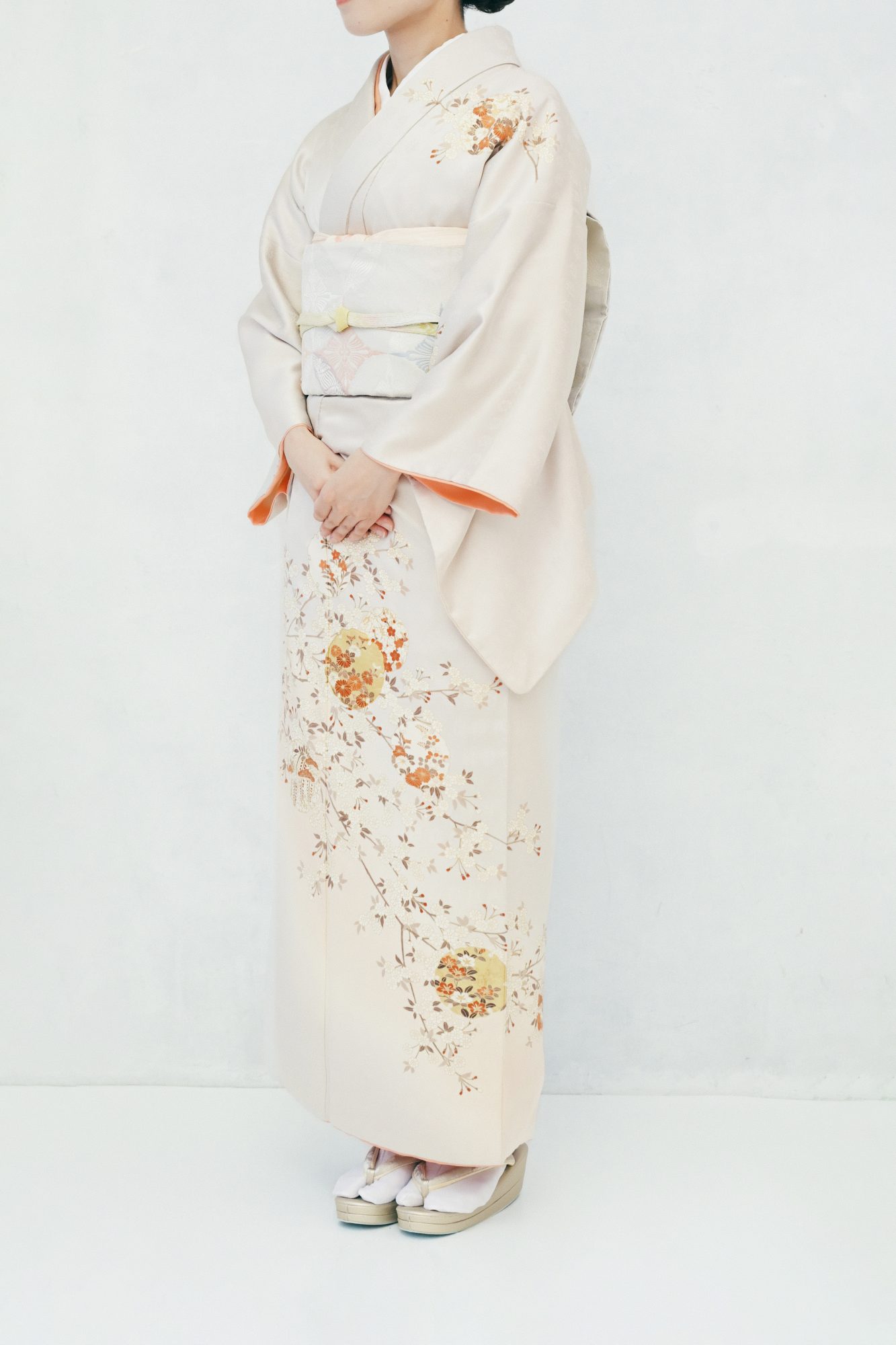 大人着物 03エクリュ ／身長145〜155cm